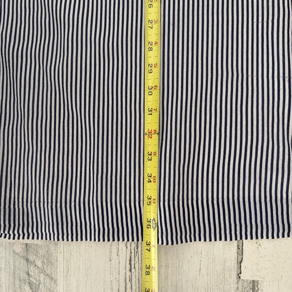 Lilly Pulitzer Blue Striped Long Sleeve Shirt Dress Size 6 - Picture 8 of 10